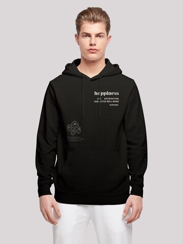 F4NT4STIC Sweatshirt 'Happiness' in Black: front