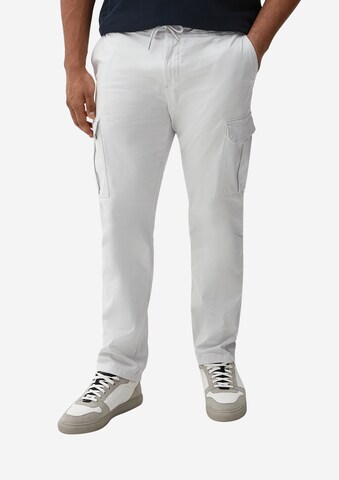 Regular Pantalon cargo s.Oliver en gris : devant