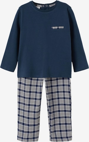 MANGO KIDS Schlafanzug 'peter' in Blau: front