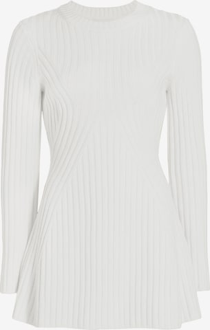 Imily Bela - Vestido de punto en blanco: frente