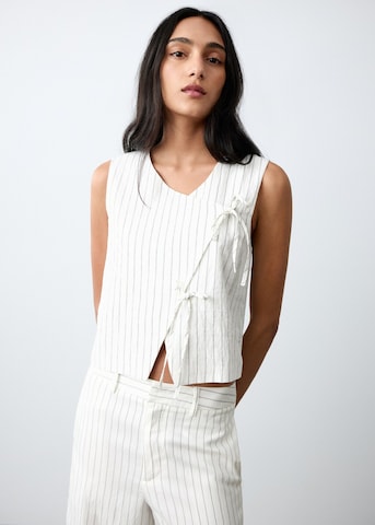 MANGO TEEN Vest 'Tidech' in White: front