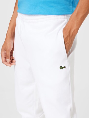 LACOSTE Slimfit Παντελόνι σε λευκό