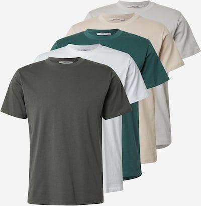 ABOUT YOU T-Krekls 'Peter', krāsa - zaļš / gaiši zaļš / tumši zaļš, Preces skats