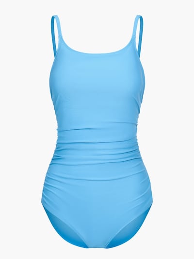 cfab (formerly creamy fabrics) Shapingbadeanzug 'Shaping - Badeanzug mit Raffung' in S in himmelblau, Produktansicht