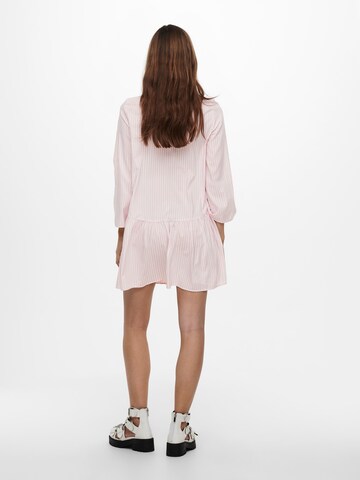 ONLY Shirt Dress 'Ditte' in Pink