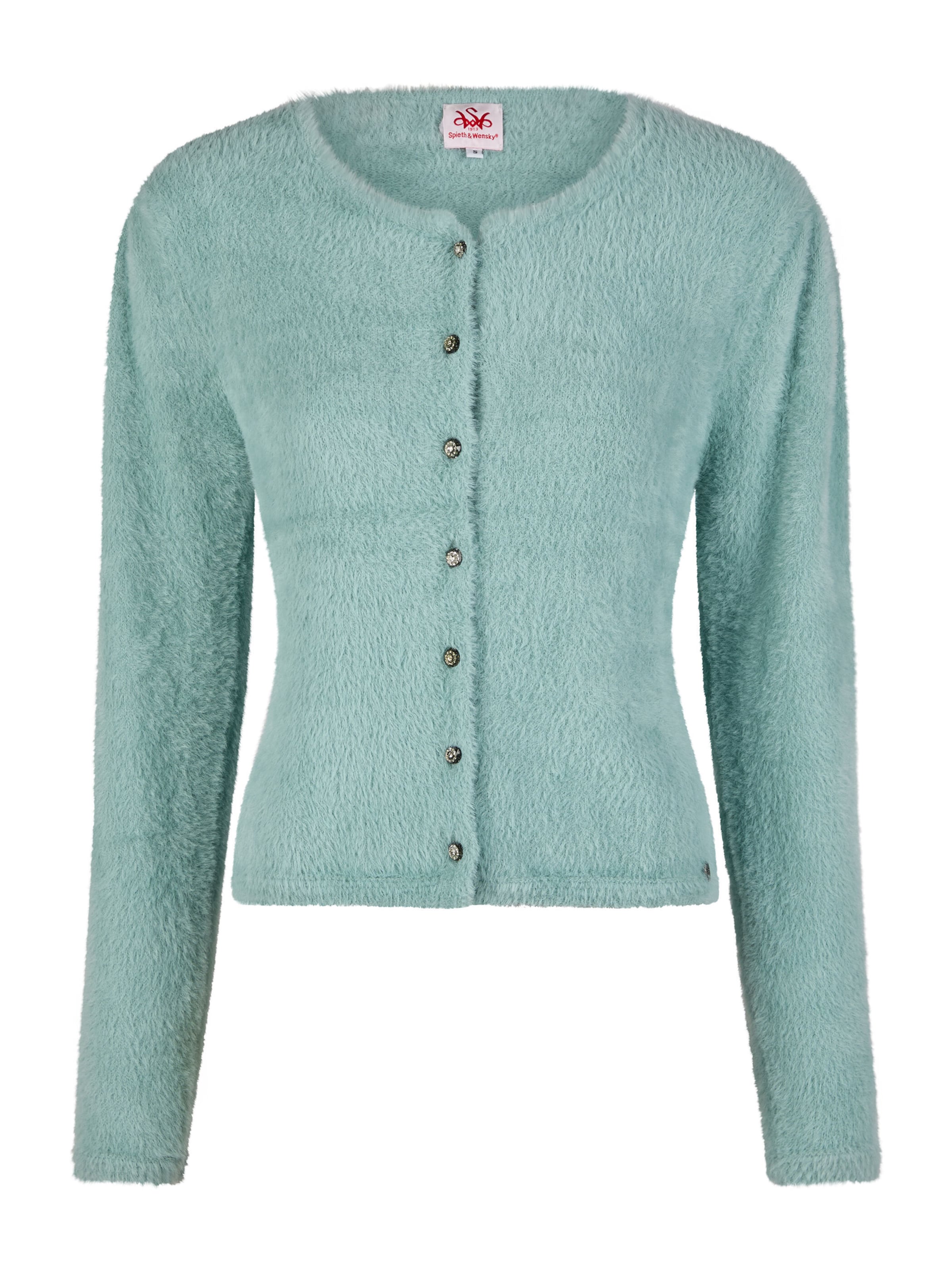 SPIETH & WENSKY Gebreid vest 'Hulla' in Blauw: voorkant