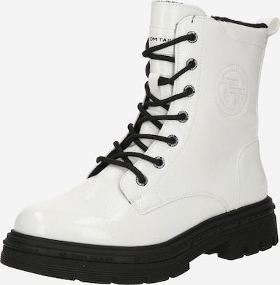 TOM TAILOR Gležnjače na vezanje u bijela, Pregled proizvoda