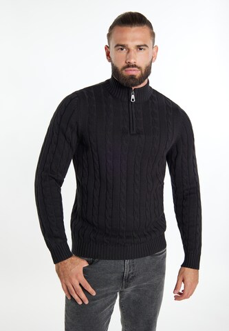 Pull-over DreiMaster Vintage en noir : devant