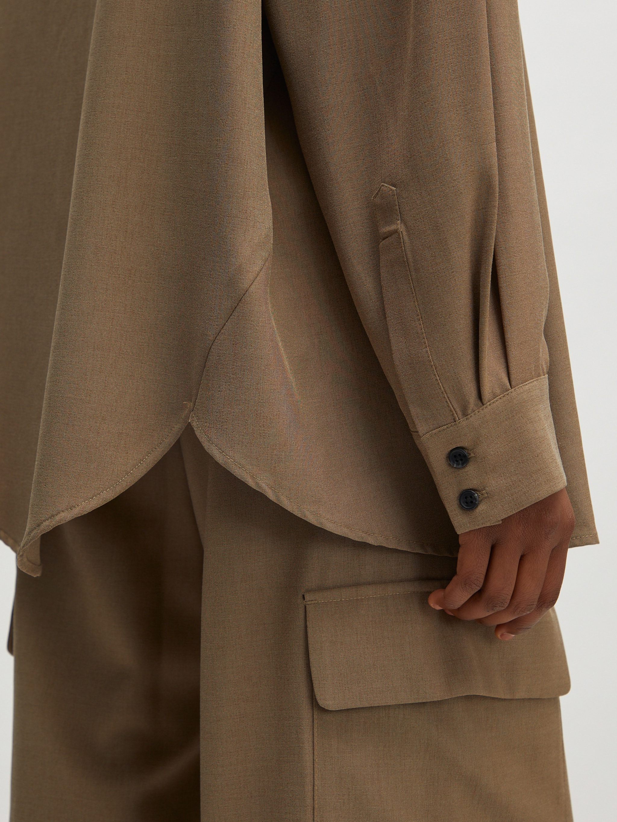 EDITED Produkte Oversize Bluse 'Umeko' braun