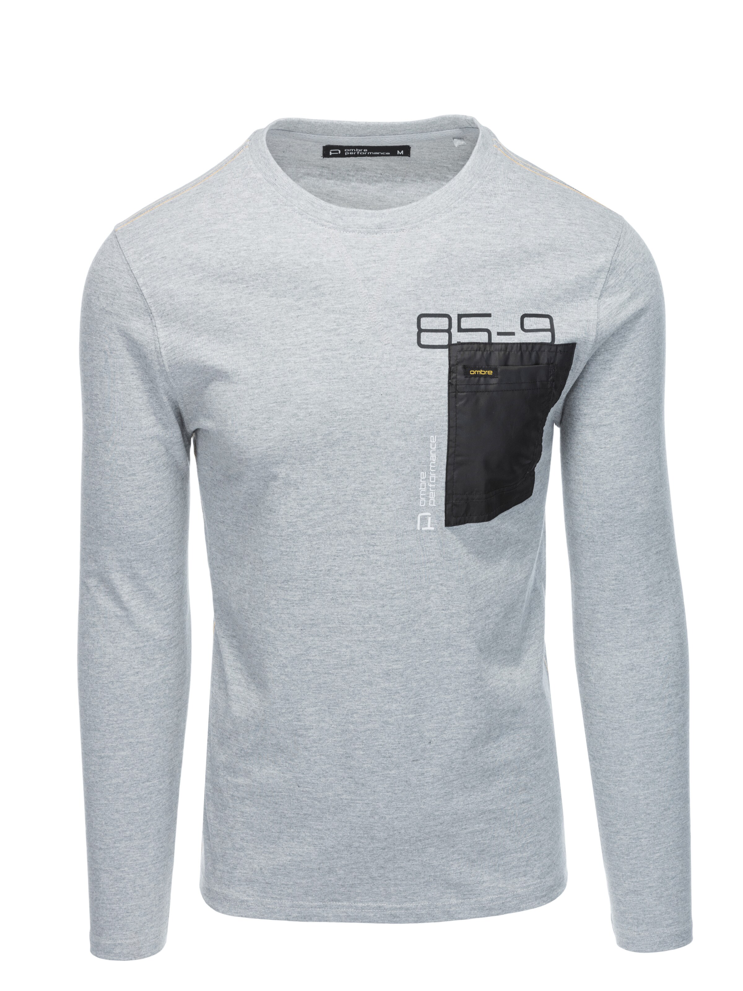 Ombre Shirt 'L130' in Grijs: voorkant