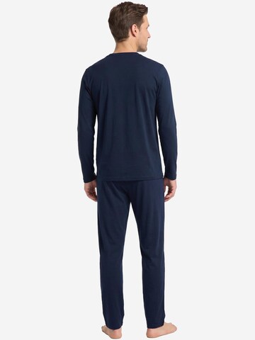 Hanro Pajamas long 'Night & Day' in Blue