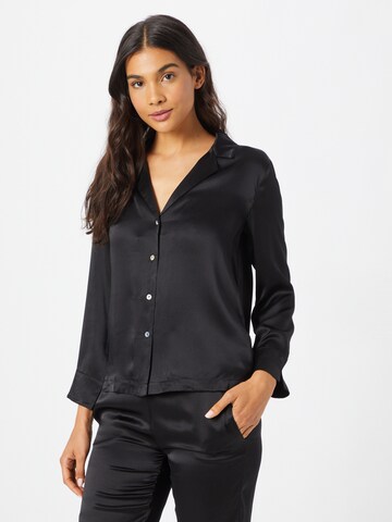 ETAM - Camisa de pijama 'PEARLY' em preto: frente