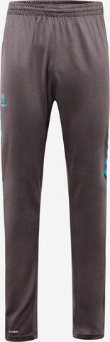 Hummel - Tapered Pantalón deportivo en gris: frente