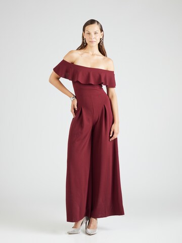 WAL G. Jumpsuit 'JUNE' in Red: front