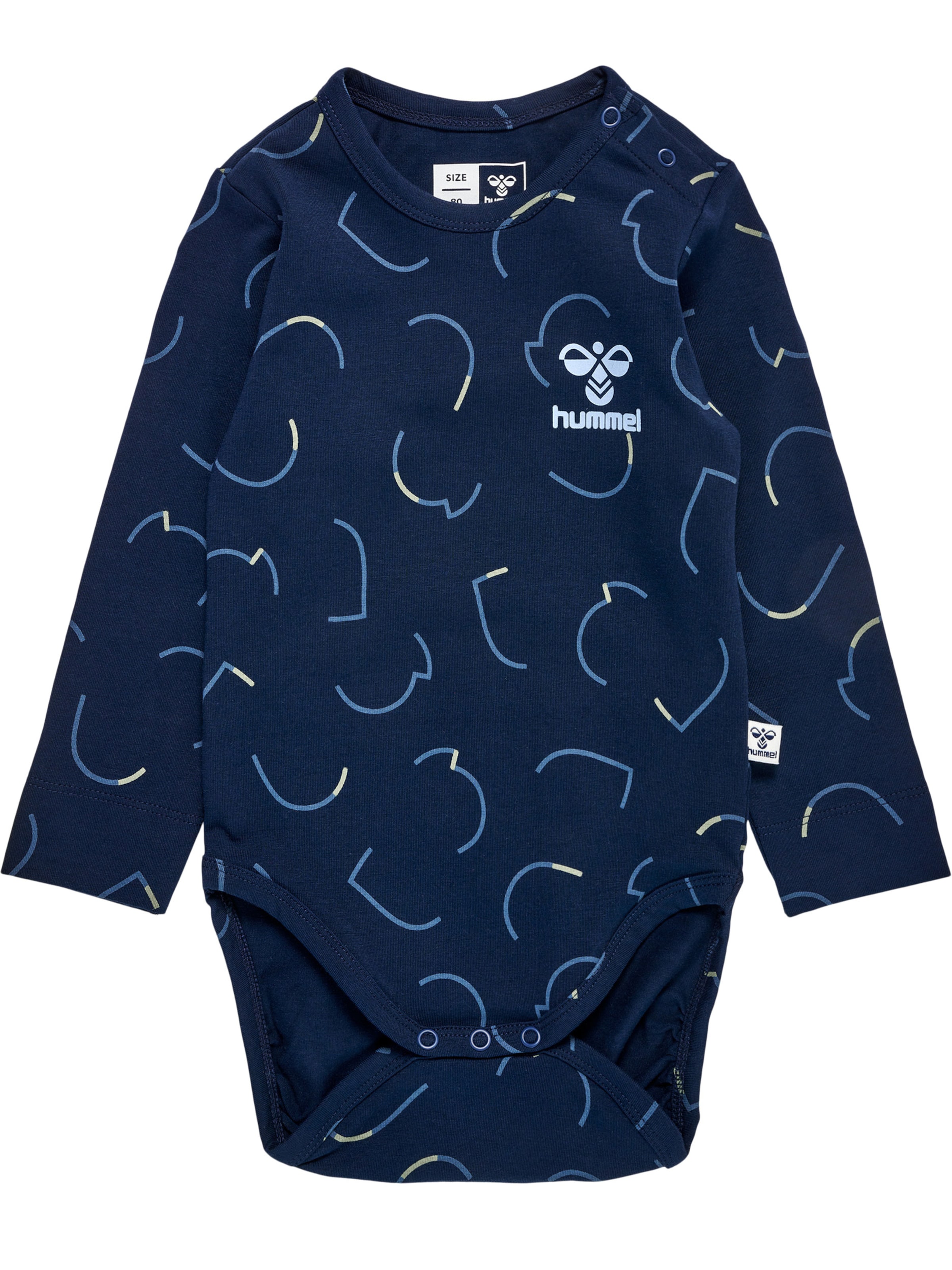 Hummel Rompertje/body 'Obi' in Blauw: voorkant