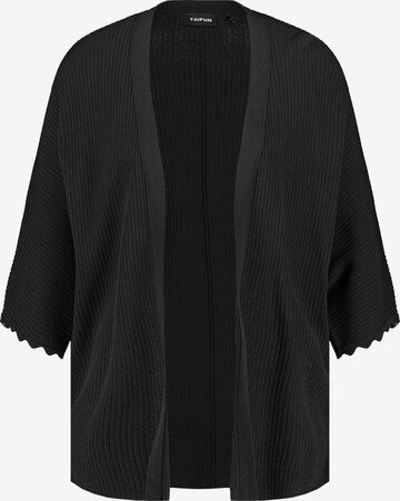 Cardigan TAIFUN en noir : devant