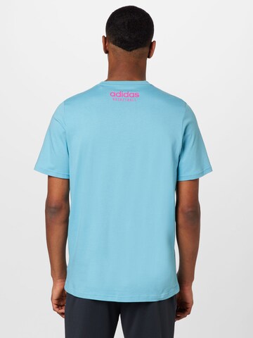 T-Shirt fonctionnel 'Pass Rock Graphic' ADIDAS PERFORMANCE en bleu