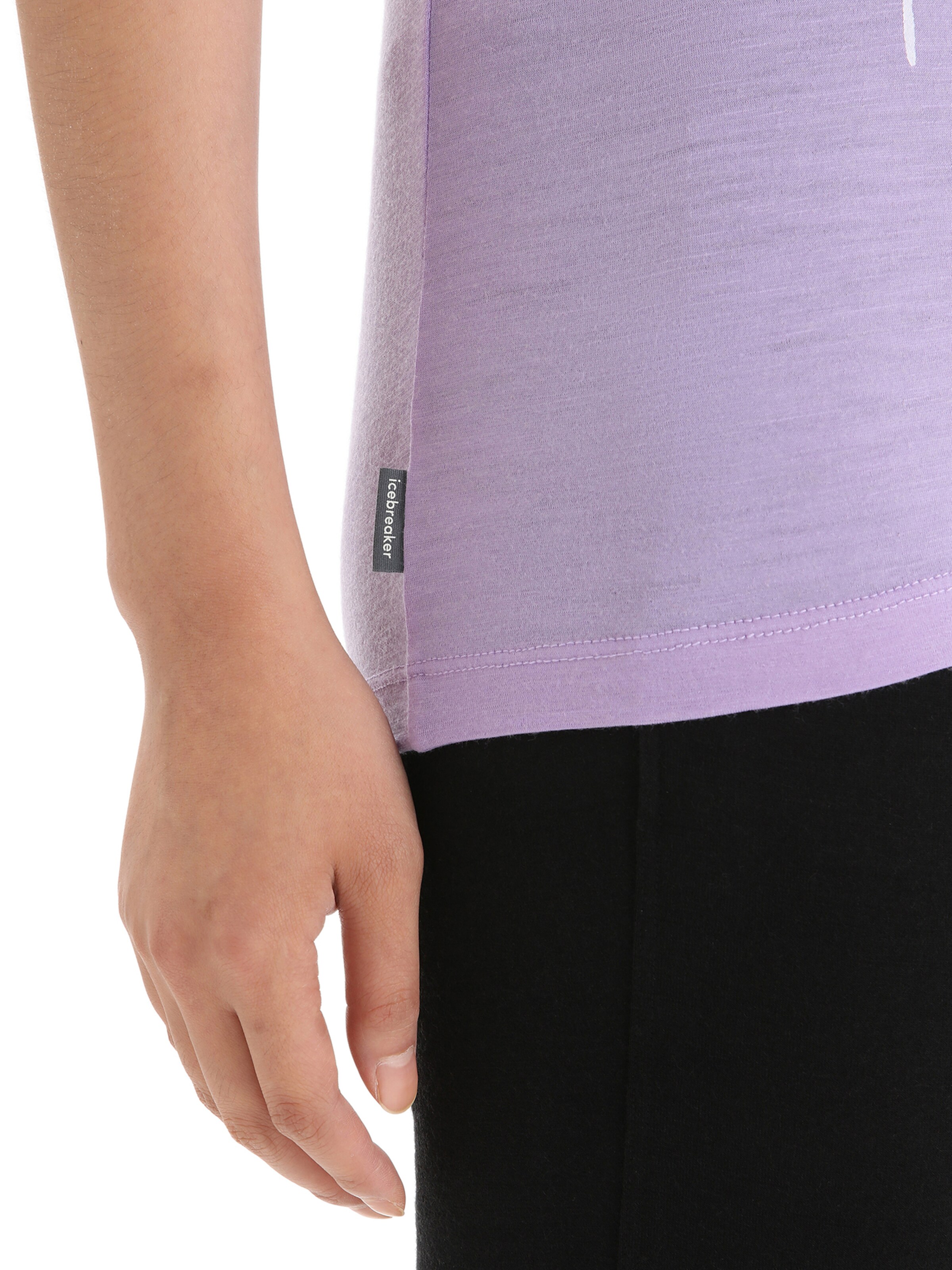 ICEBREAKER Performance Shirt 'Tech Lite II Fresh Growth' in Purple