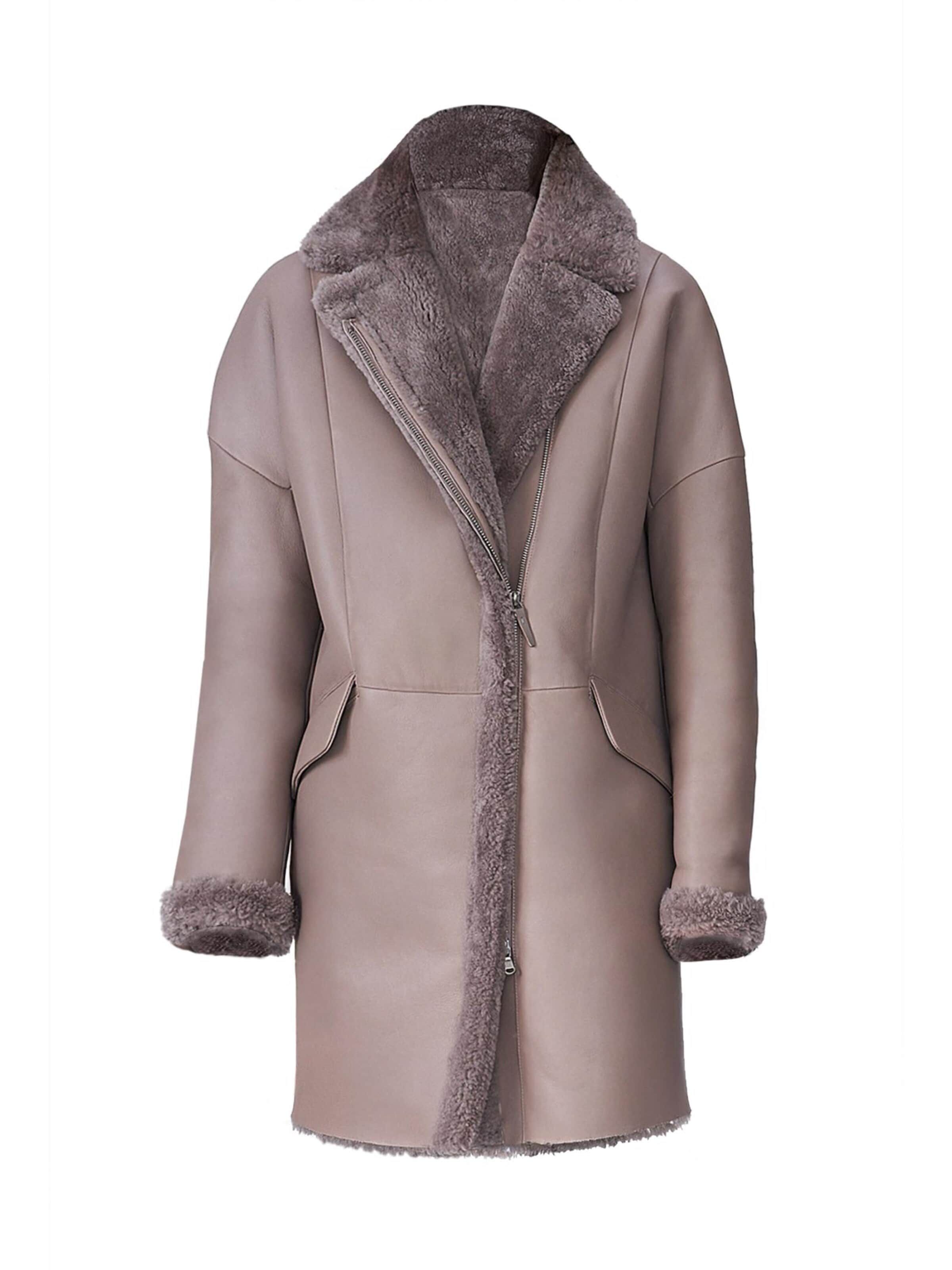 VESPUCCI BY VSP Winter Coat 'Maeline' in Grey: front