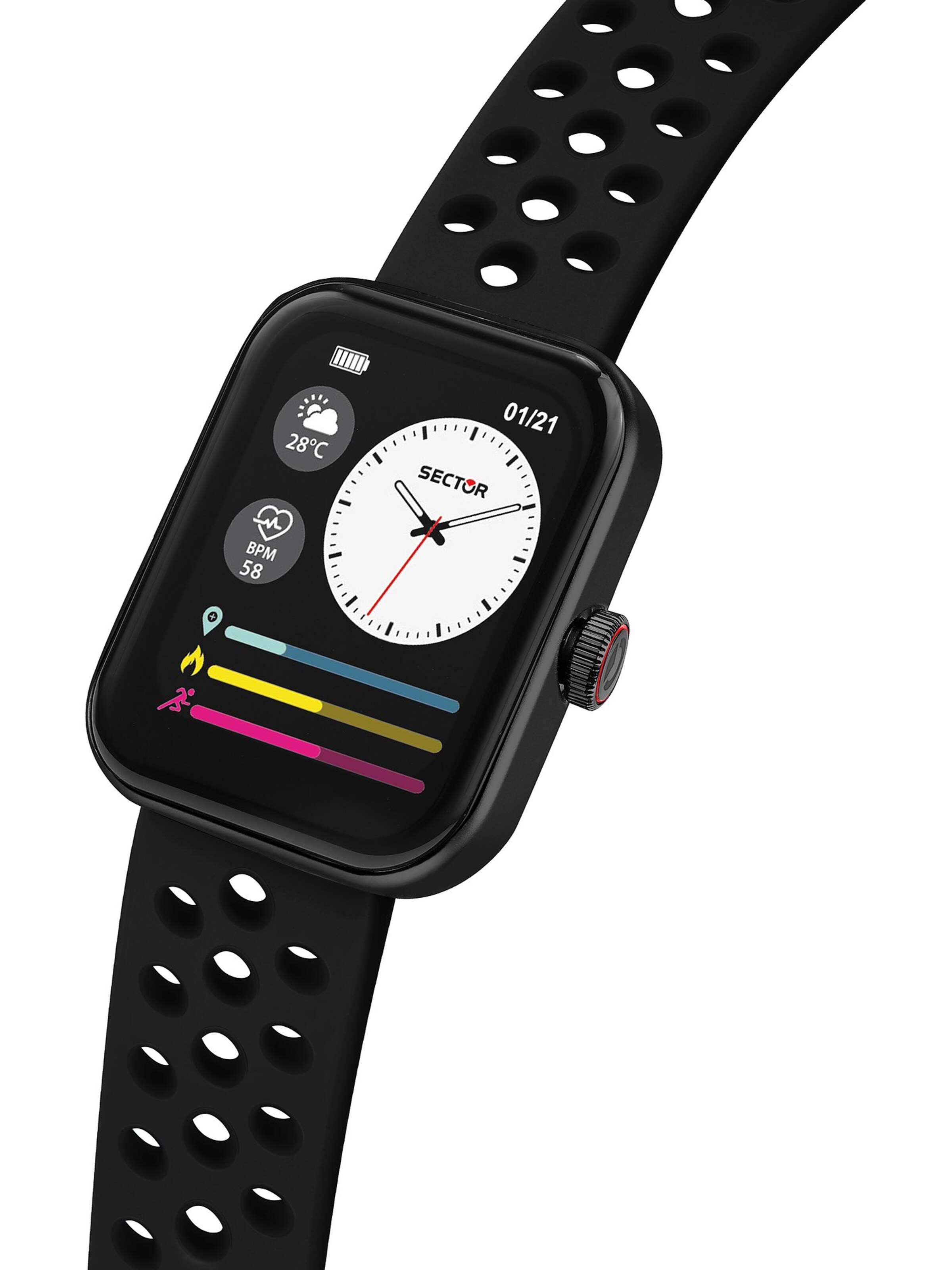 SECTOR Digitaluhr in Schwarz