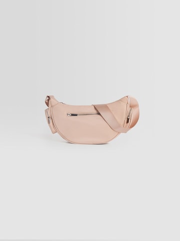 Sac à bandoulière Bershka en rose : devant