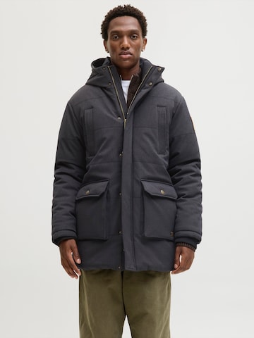 JACK & JONES Vinterparka 'FINN' i sort: forside