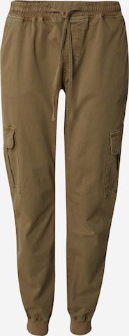 DAN FOX APPAREL Tapered Broek 'Mats' in Groen: voorkant