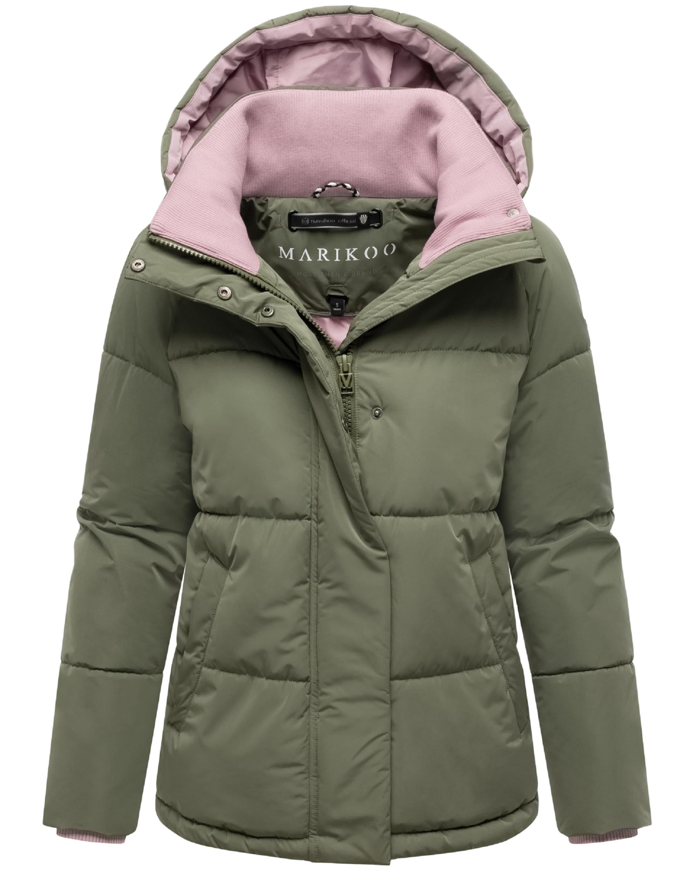 MARIKOO Zimska jakna 'Omariaa 16' | oliva barva, Prikaz izdelka
