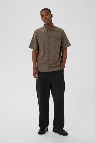 Coupe regular Chemise 'MAflint Heritage' Matinique en marron