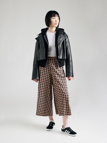 Blutsgeschwister Wide leg Trousers 'In Full Bloom' in Black