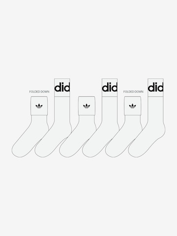ADIDAS ORIGINALS Socks 'Fold Cuff' in White