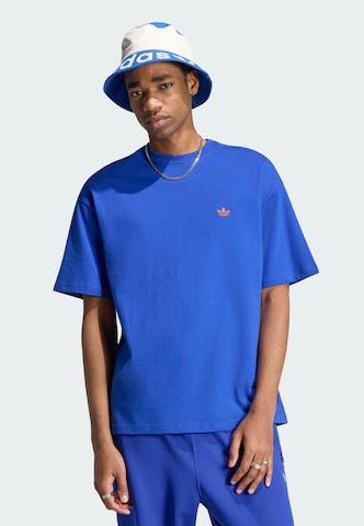 ADIDAS ORIGINALS - Camisa 'Trefoil Essentials' em azul: frente
