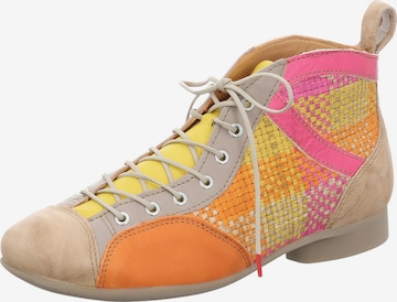 Bottines à lacets THINK! en beige : devant