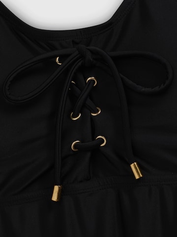 bonprix T-shirt Tankini in Zwart
