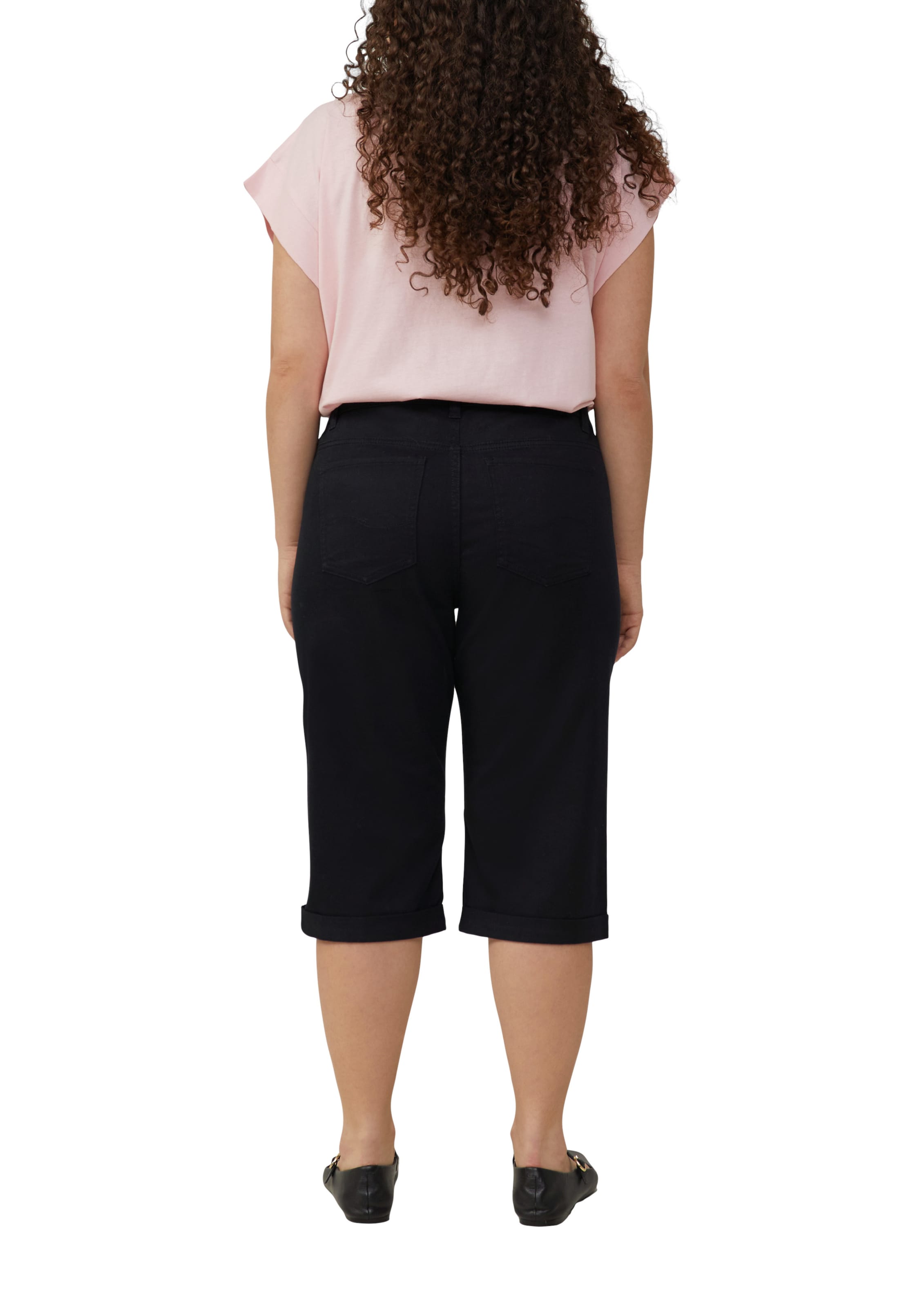 QS Slimfit Shorts 'Catie' in Schwarz