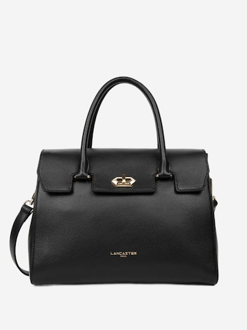 LANCASTER Paris Handtas 'Lancaster Sac à Rabat Foulonné Milano L Noir' in Zwart