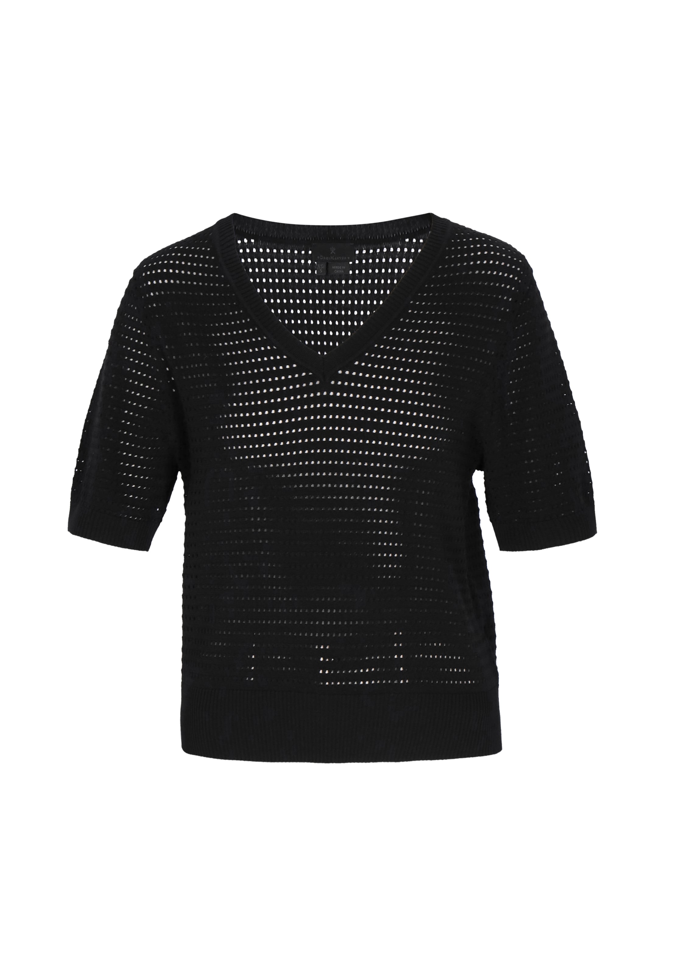 DreiMaster Klassik Pull-over en noir, Vue avec produit