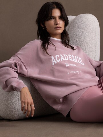 Sweat-shirt 'Academie' Hey Honey en rose : devant