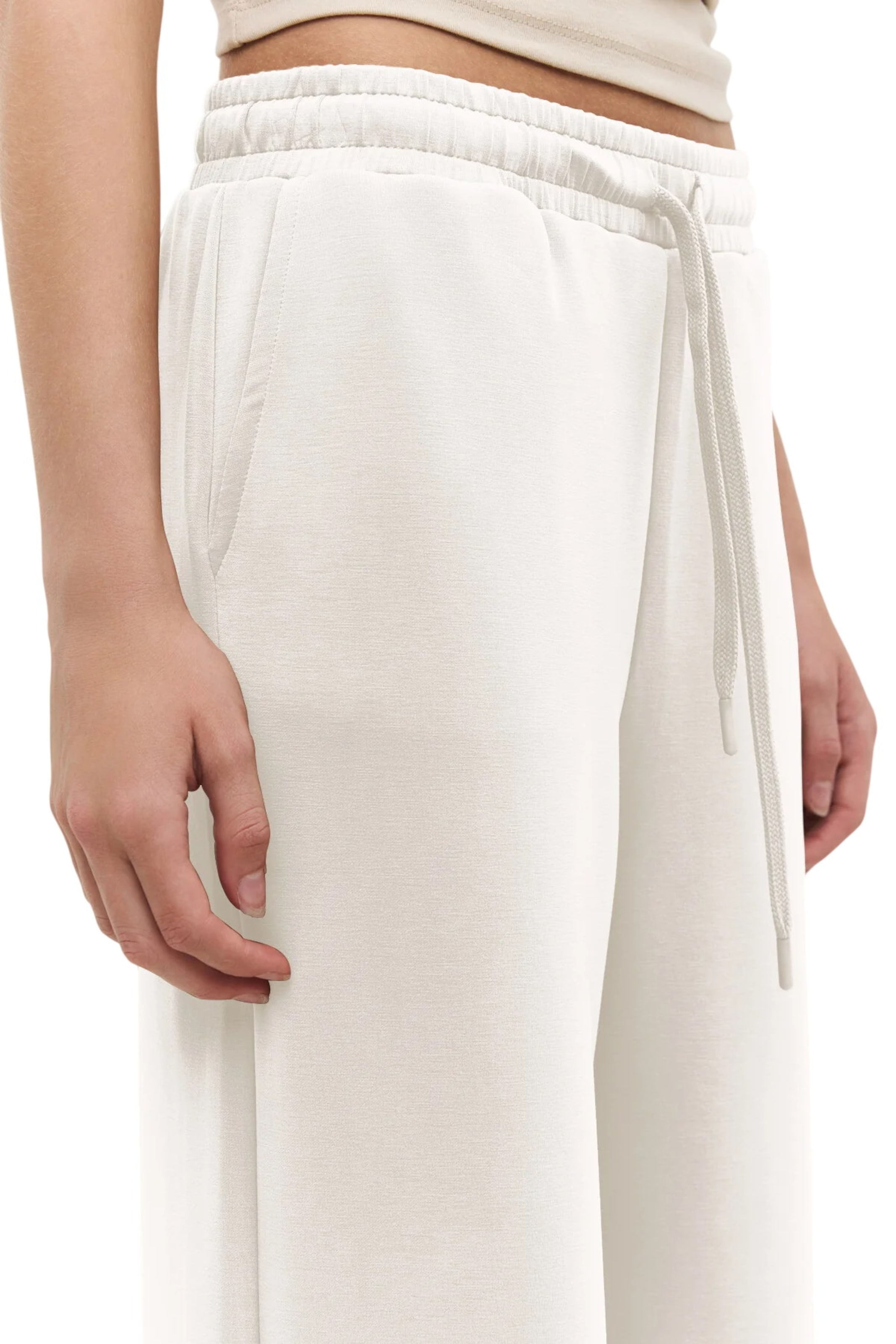 No Matter What Wide leg Broek in Wit