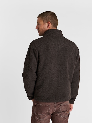 Veste en polaire 'CENO' Le Temps Des Cerises en marron : derrière