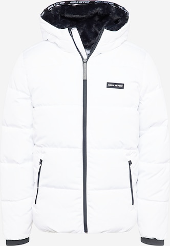 HOLLISTER Winter Jacket WIDE CHANNEL in White ABOUT YOU
