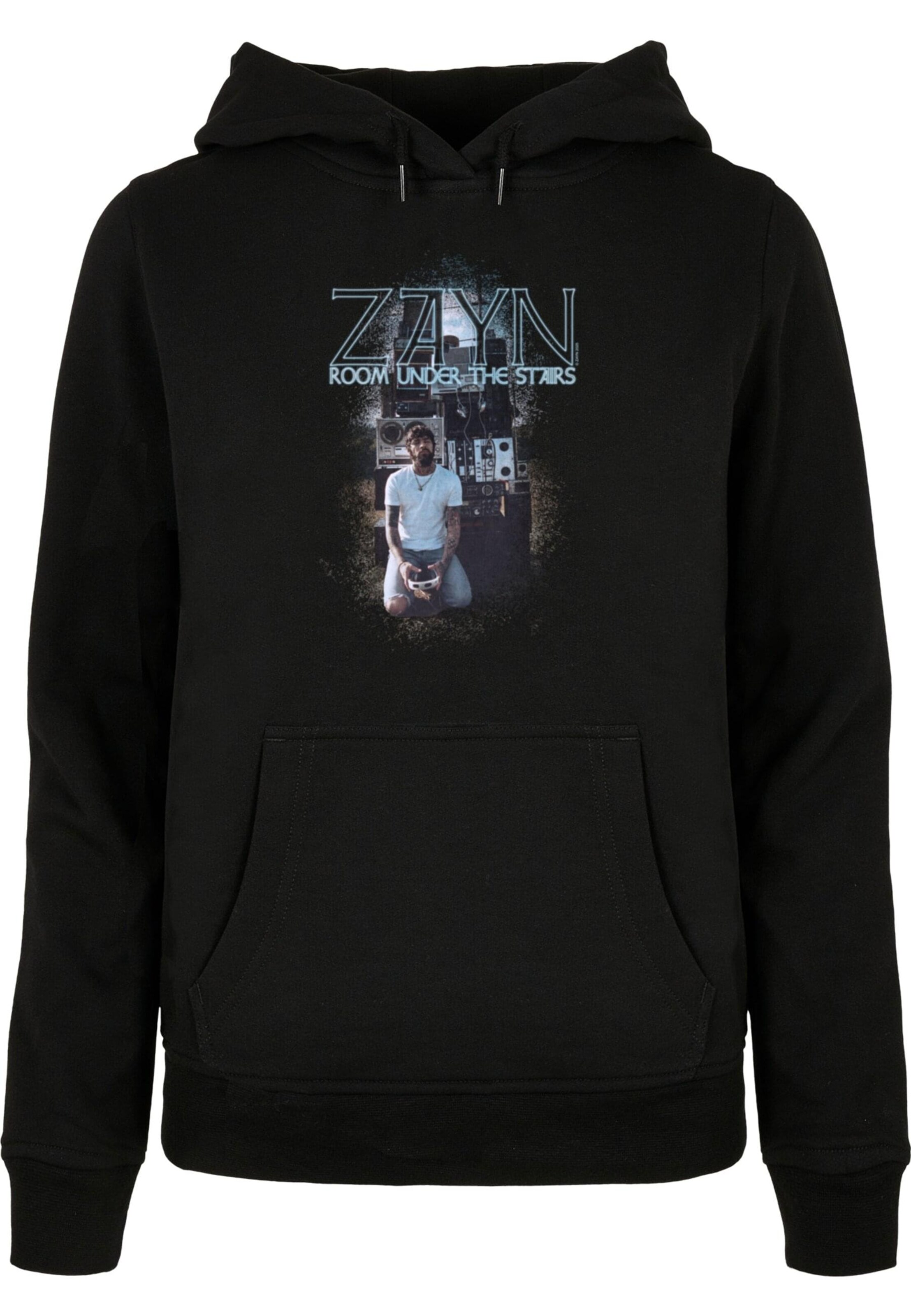 Merchcode Sweatshirt 'ZAYN - Speakers Under The Stars' in Zwart: voorkant