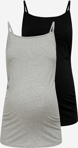 Only Maternity Top in Grey: front