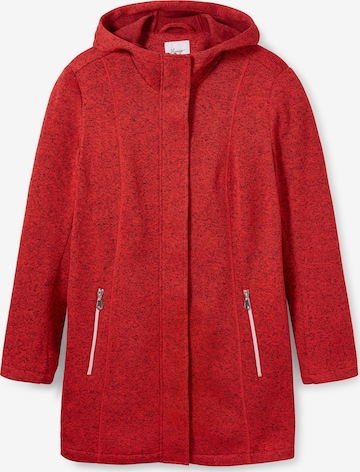 SHEEGO Fleece Jacket in Red: front