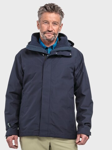 Schöffel Outdoorjas 'Okere MNS' in Blauw: voorkant