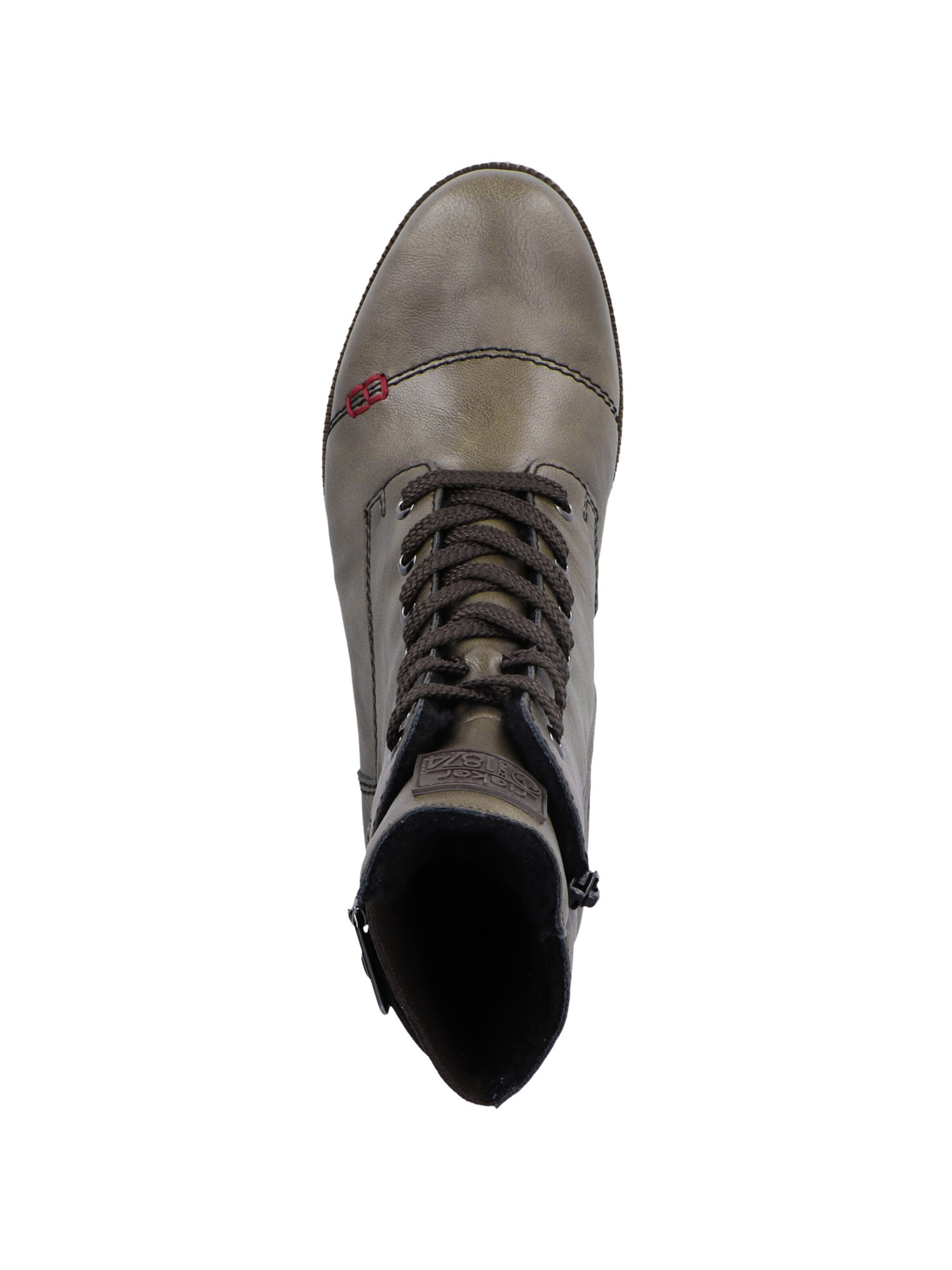 Rieker Šnurovacie členkové čižmy '70345' - Zelená