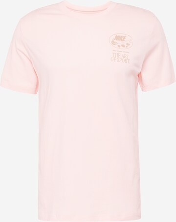 T-Shirt Nike Sportswear en rose : devant
