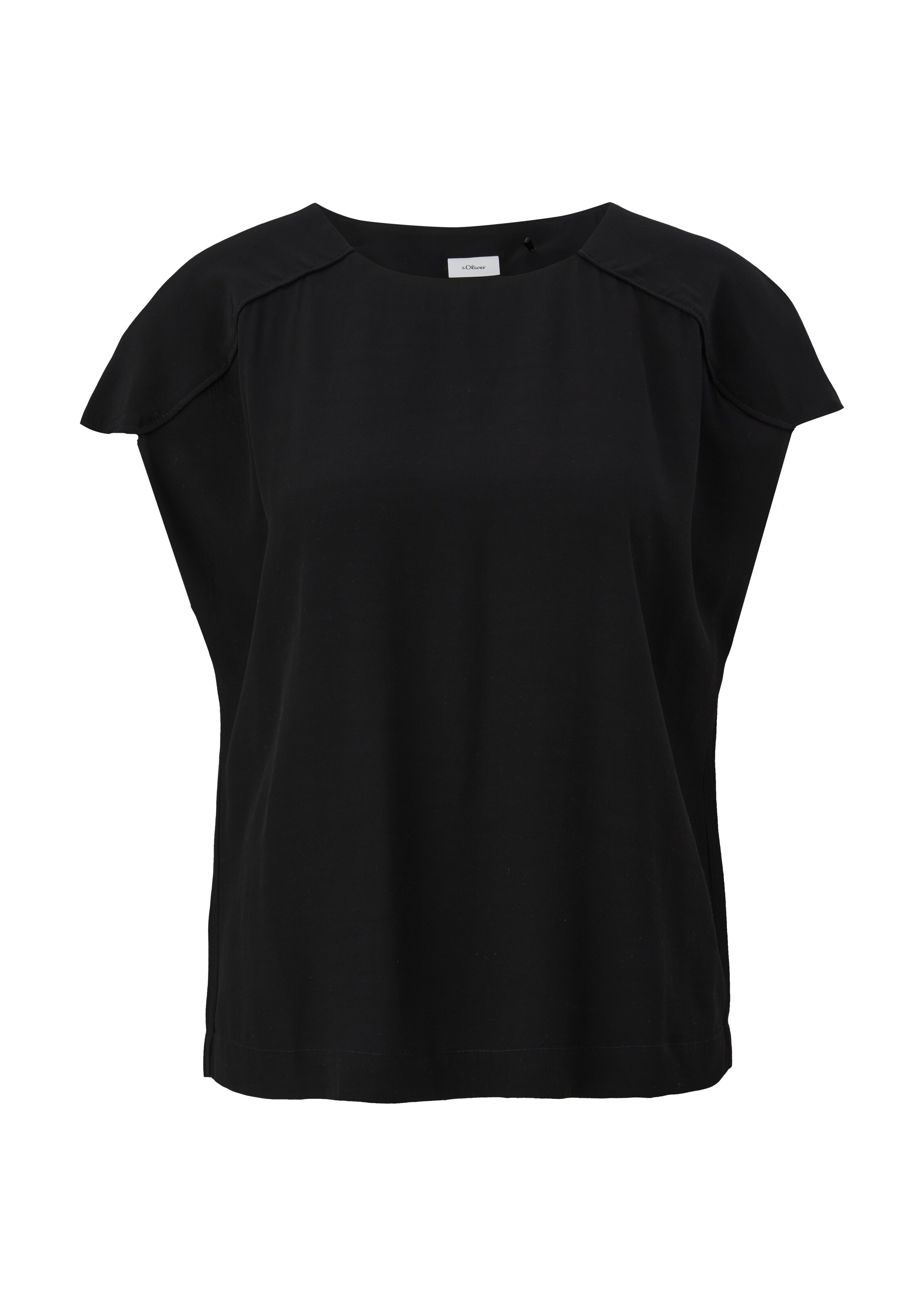 s.Oliver BLACK LABEL Bluse in Schwarz: Vorderseite