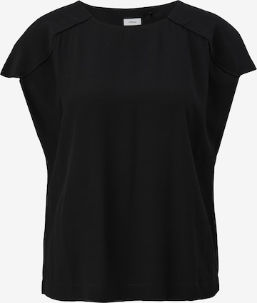 s.Oliver BLACK LABEL Bluse in Schwarz: predná strana