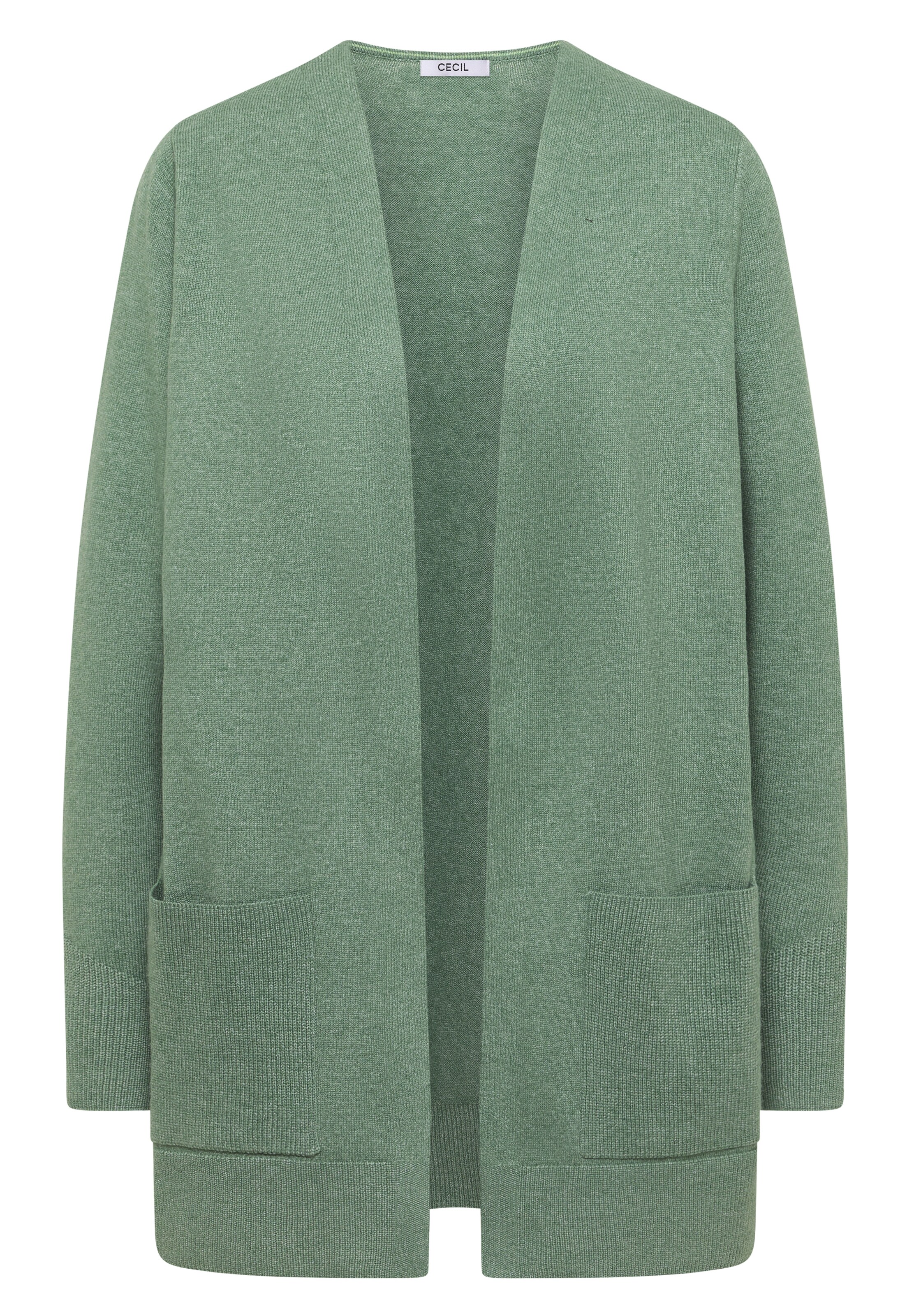 CECIL Knit Cardigan in Green: front